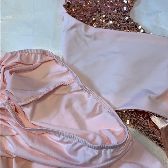 PINK DETAILED TWO PIECE SKIRT SET WITH SEQUINS - Picture 7 of 9